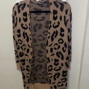 Cheetah print cardigan
